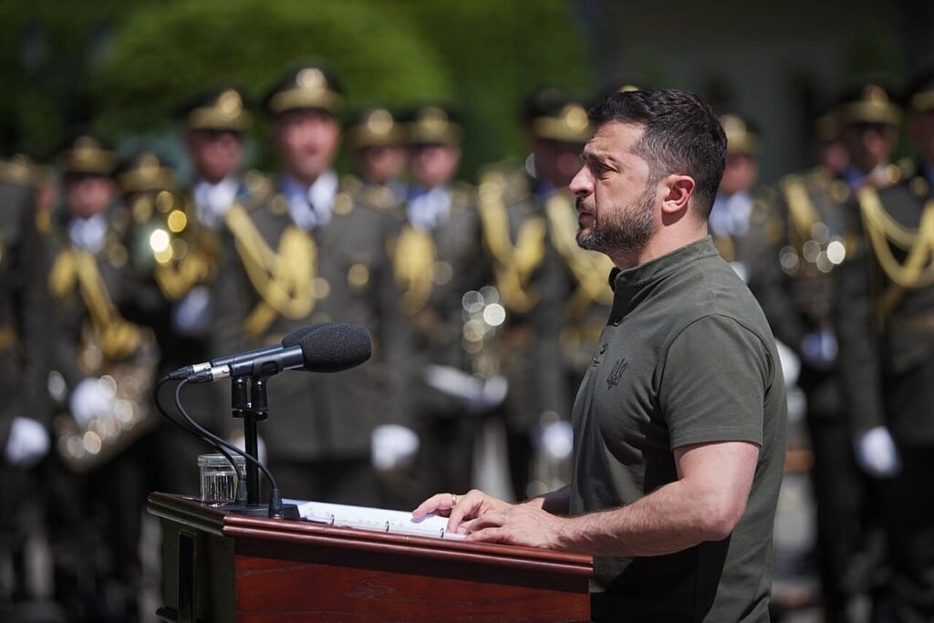 Ο Βολοντίμιρ Ζελένσκι σε ομιλία του για την Ουκρανική Πολεμική Αεροπορία